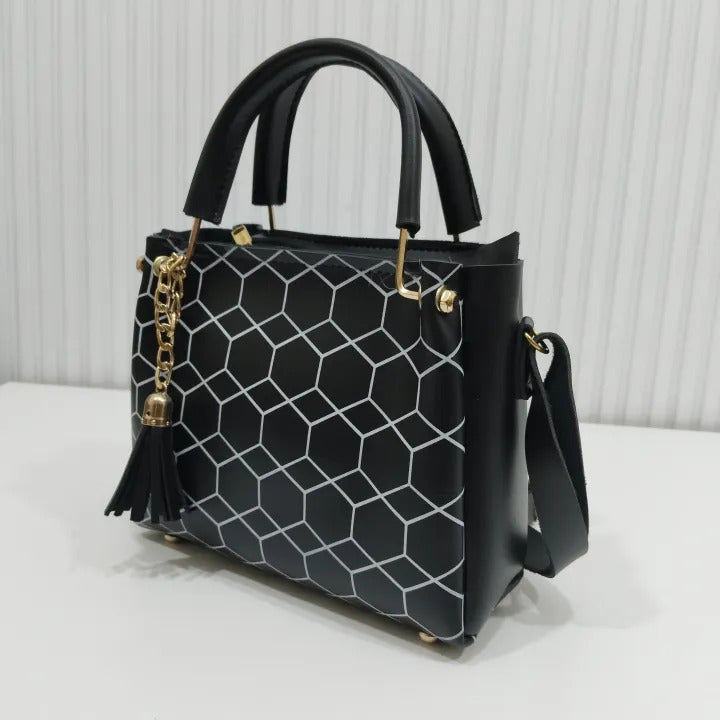 Classy Structured Black Handbag