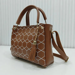 Classy Structured Brown Handbag